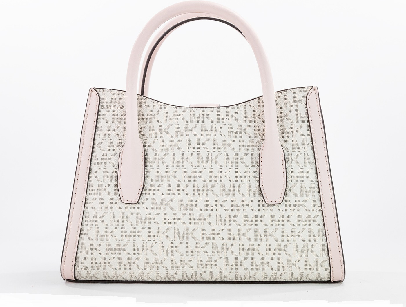 Satchel Michael Kors Gabby Small Powder Blush PVC Top Zip Satchel Crossbody Bag