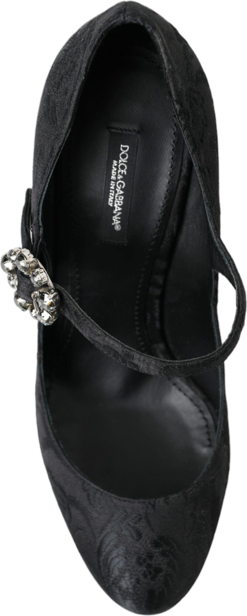 Pumps Dolce & Gabbana Black Brocade Mary Janes Heels Pumps Shoes