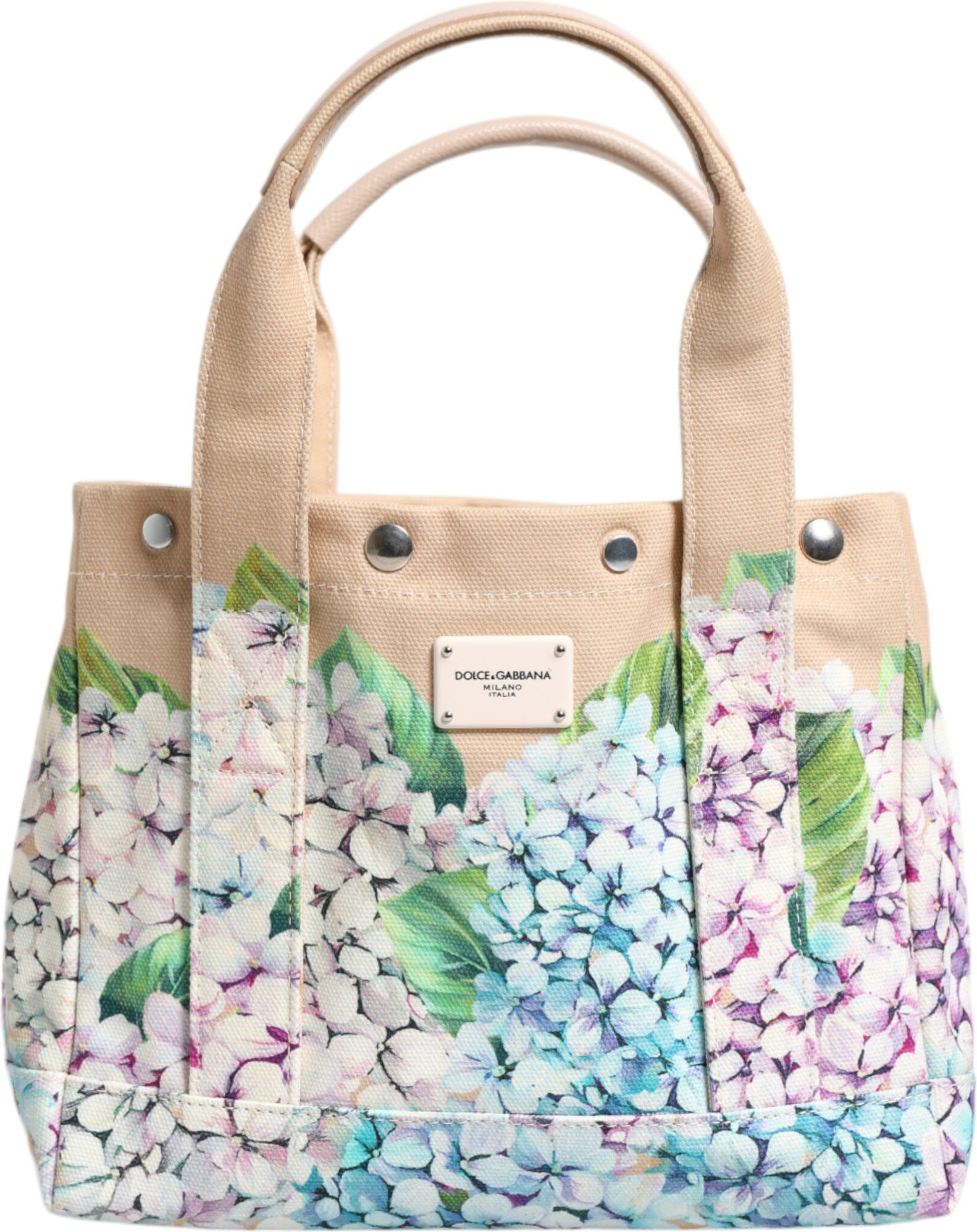Tote Bag Dolce & Gabbana Multicolor Floral Canvas