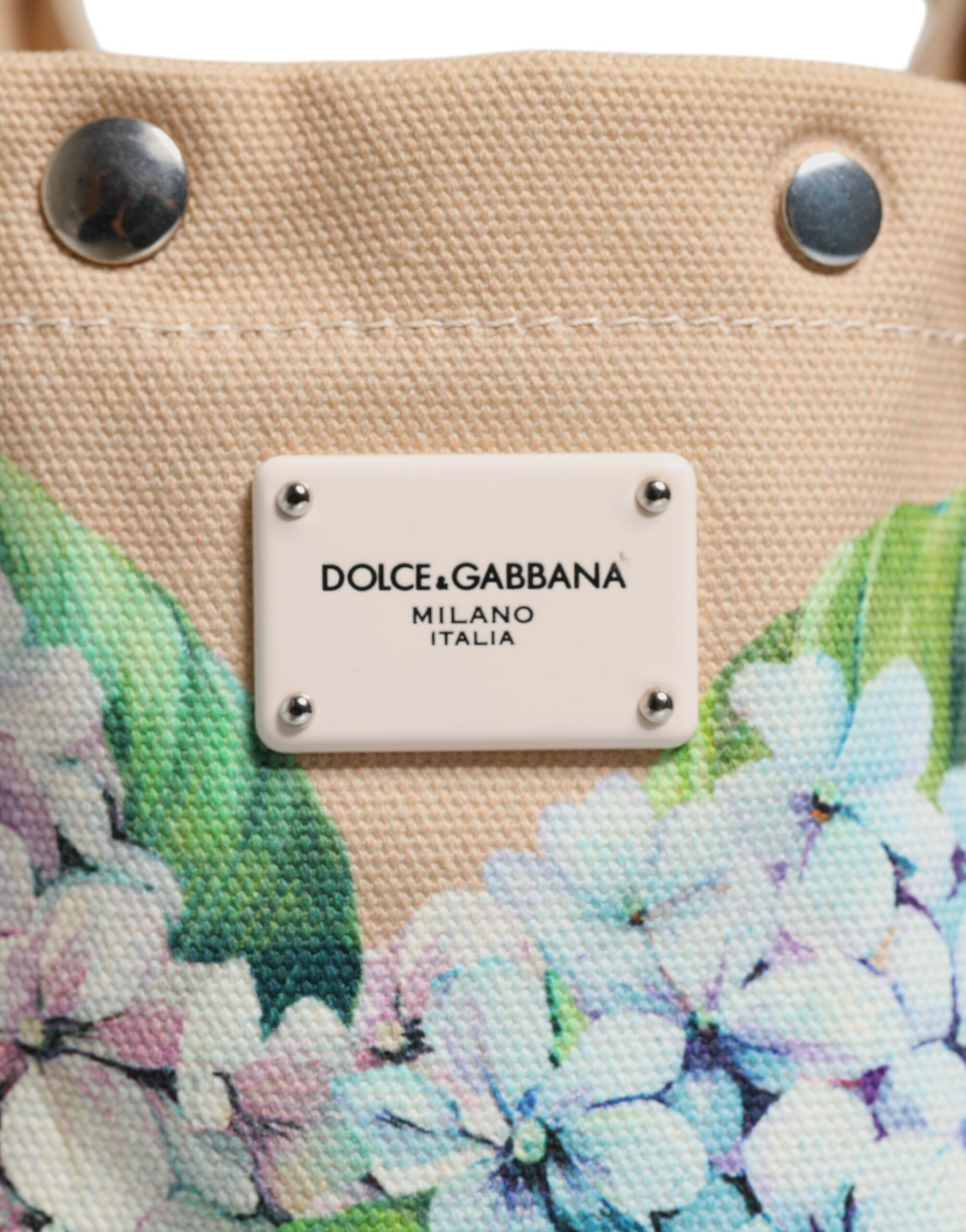 Tote Bag Dolce & Gabbana Multicolor Floral Canvas