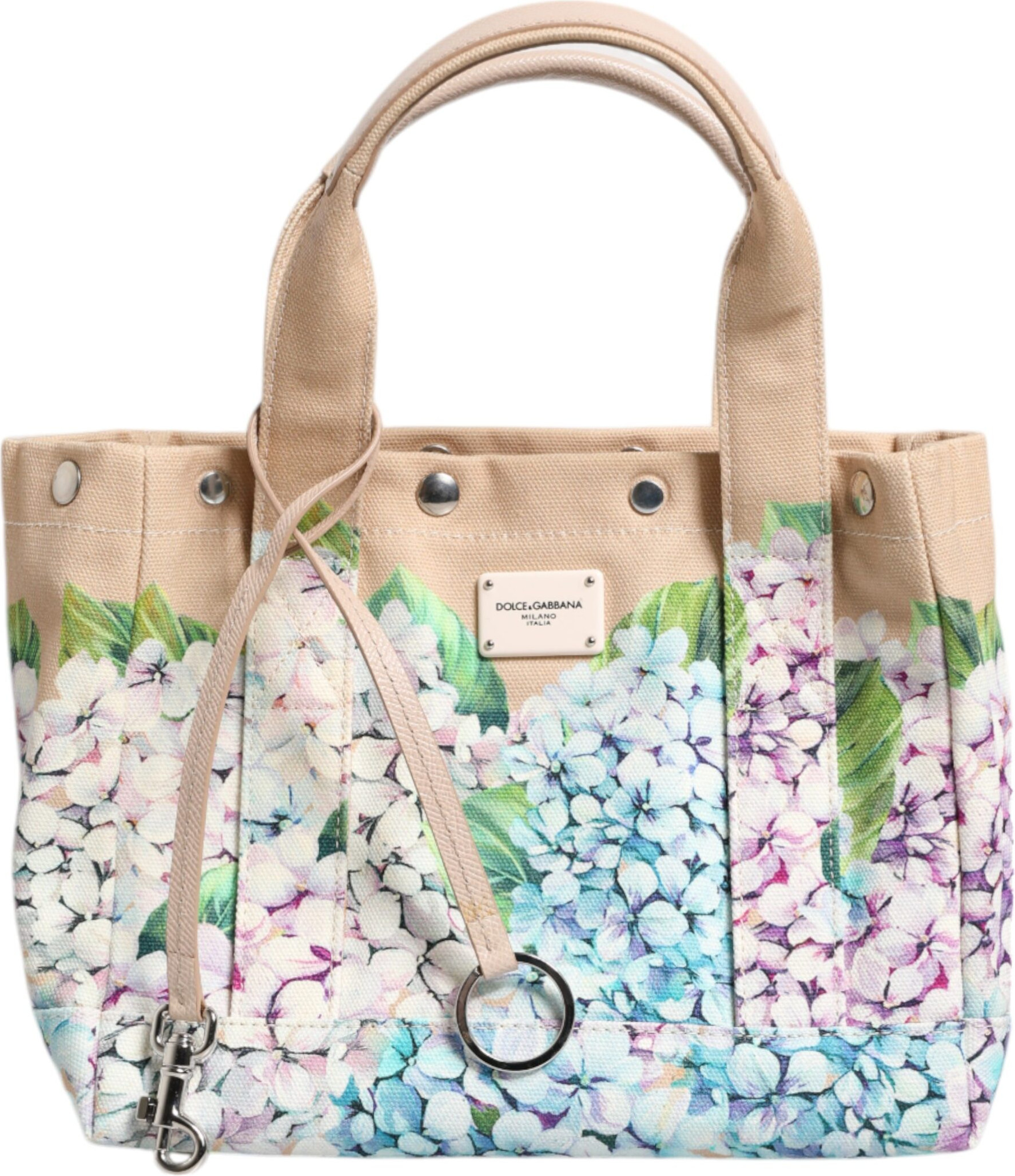 Tote Bag Dolce & Gabbana Multicolor Floral Canvas