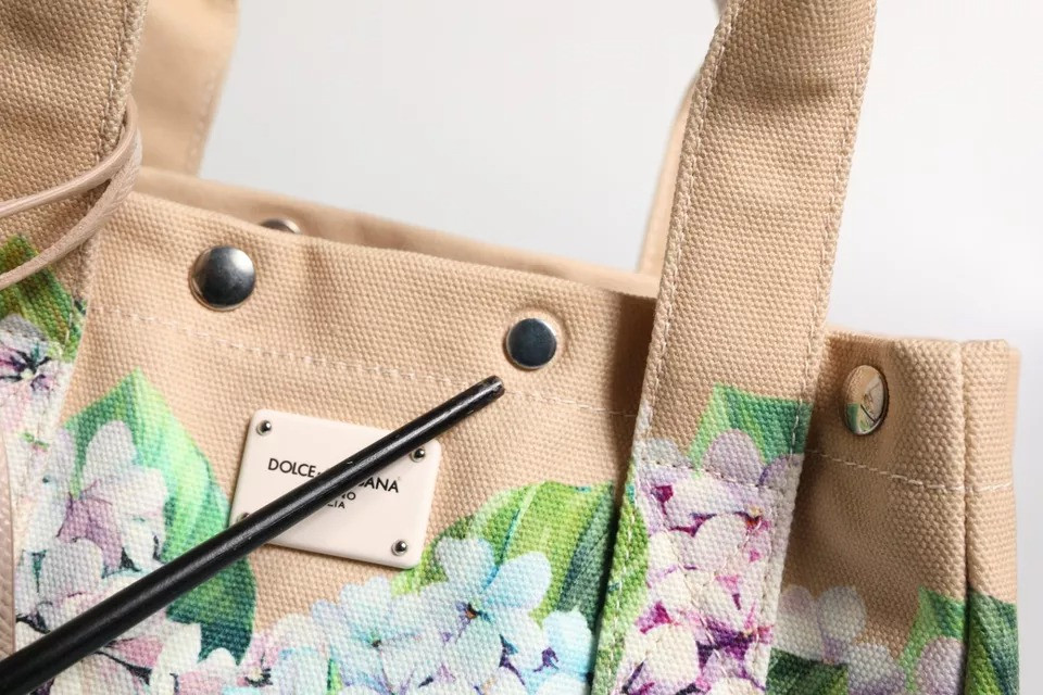Tote Bag Dolce & Gabbana Multicolor Floral Canvas