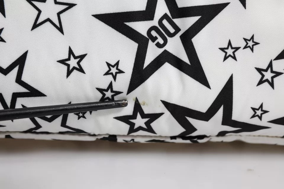 Рюкзак Dolce & Gabbana Белый рюкзак для школы из нейлона с принтом DG Stars