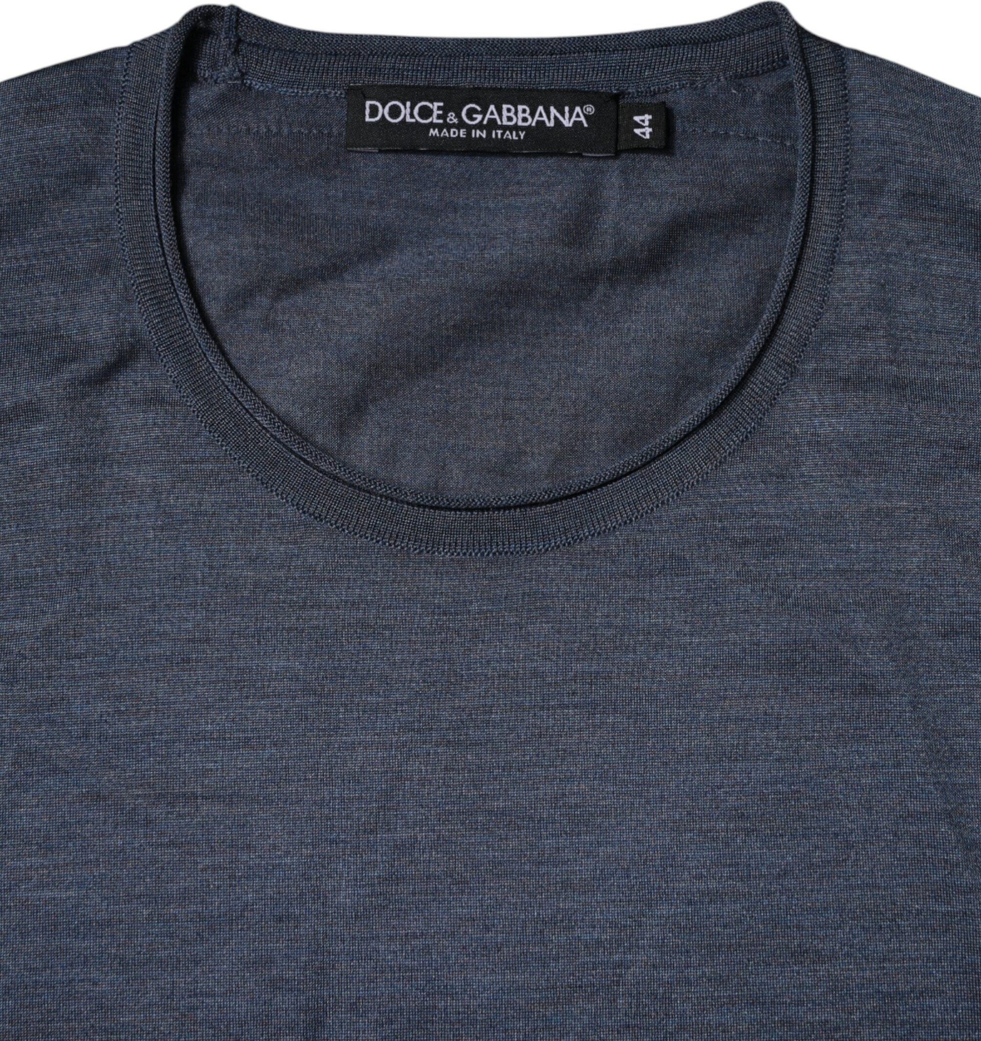 Свитер с круглым вырезом из шелка Dolce & Gabbana
