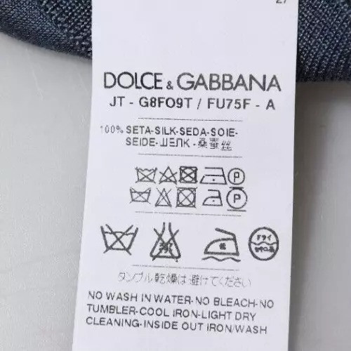 Свитер с круглым вырезом из шелка Dolce & Gabbana
