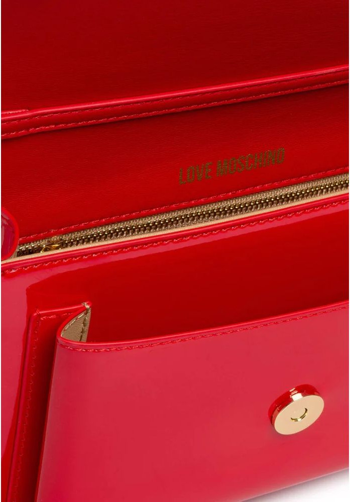 LOVE MOSCHINO Chic Crimson Crossbody sumkasi