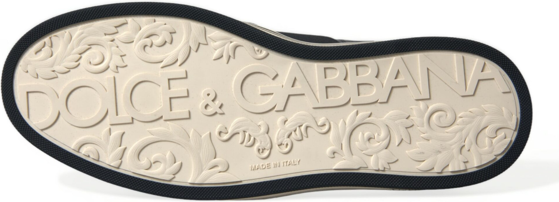 Кроссовки Dolce & Gabbana черные из экзотической кожи крокодила