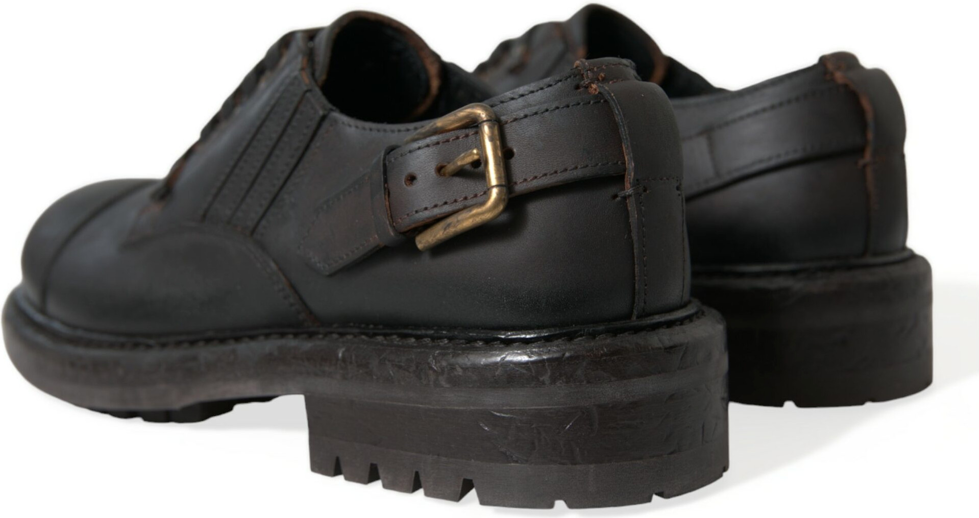 Мужские туфли Derby Dolce & Gabbana из натуральной кожи со шнуровкой