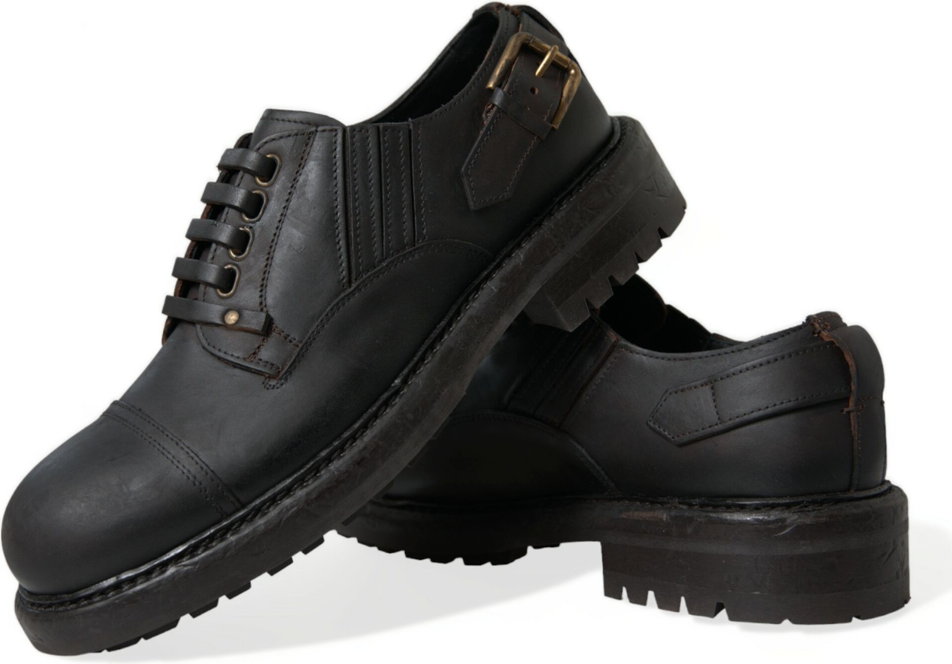 Мужские туфли Derby Dolce & Gabbana из натуральной кожи со шнуровкой