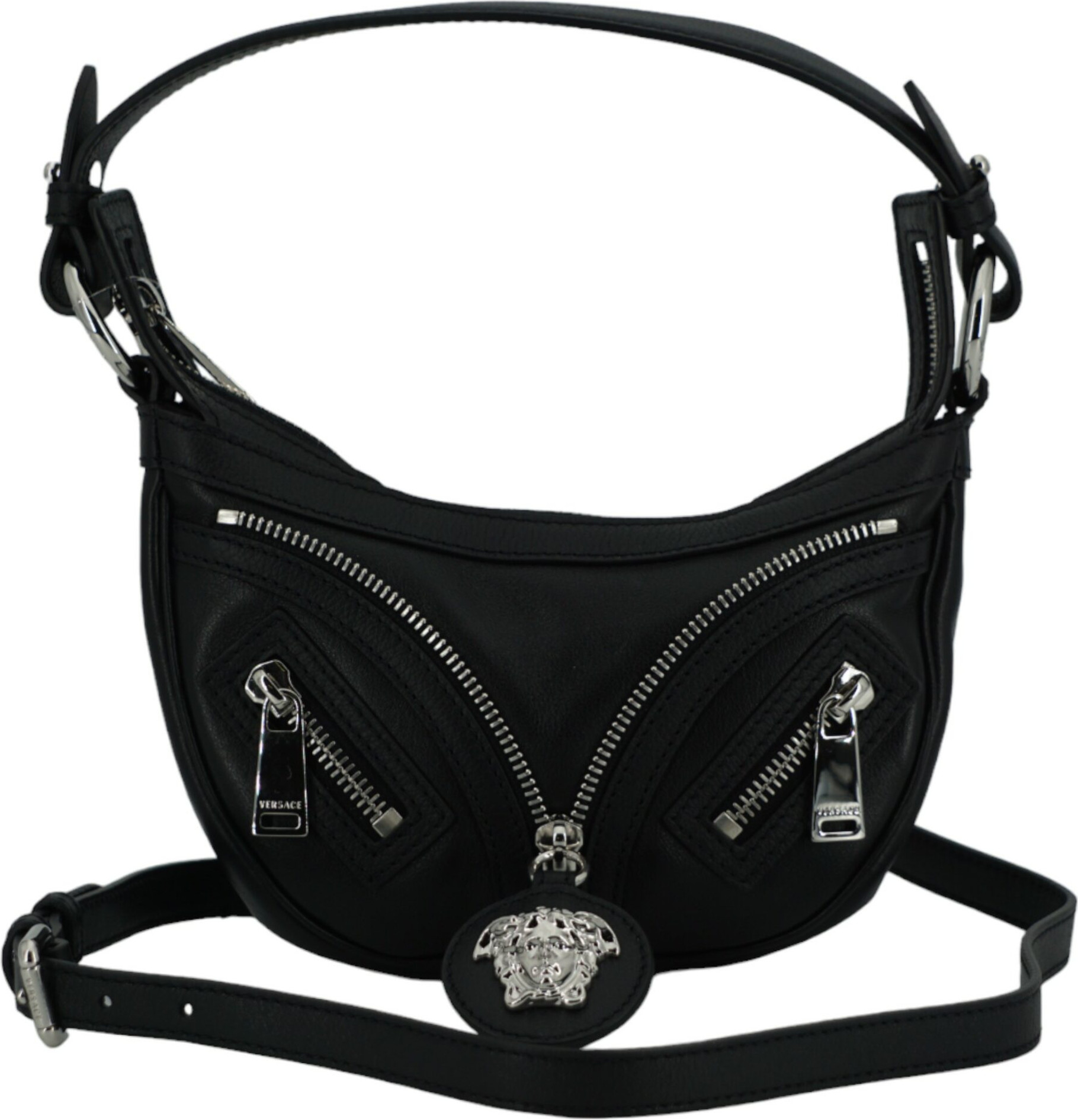 Сумка через плечо Versace Elegant Black Mini Hobo