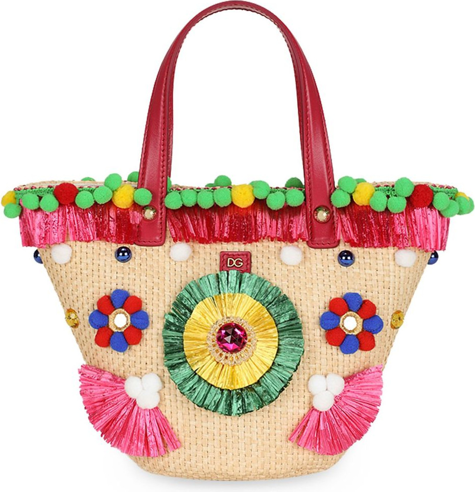 Сумка Dolce & Gabbana Мультиколорная текстильная кожаная сумка