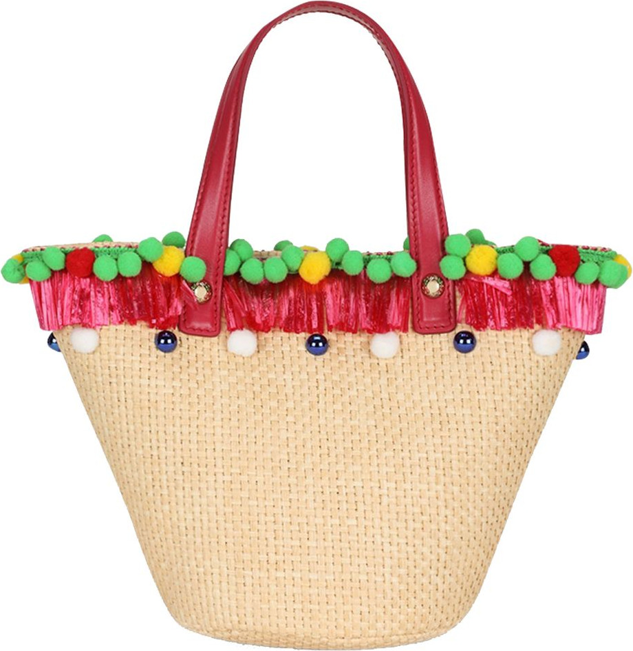 Сумка Dolce & Gabbana Мультиколорная текстильная кожаная сумка