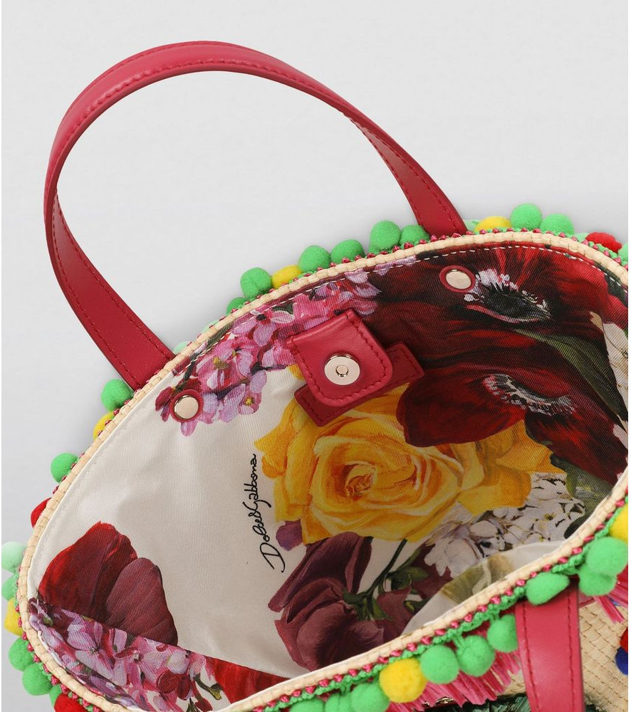 Сумка Dolce & Gabbana Мультиколорная текстильная кожаная сумка