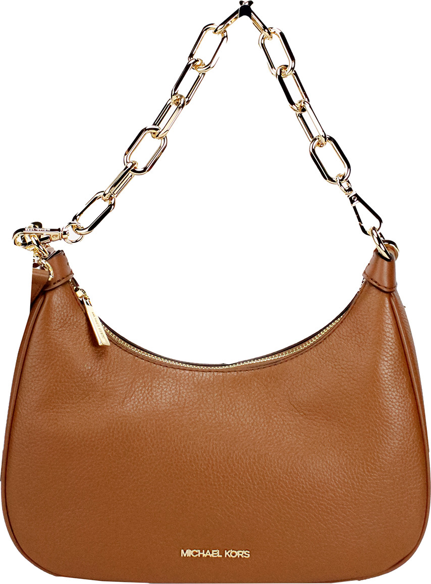 Crossbody sumkasi Michael Kors Cora Katta Luggage Zip Pouchette Zanjirli Yelkadan Osiladigan Sumka