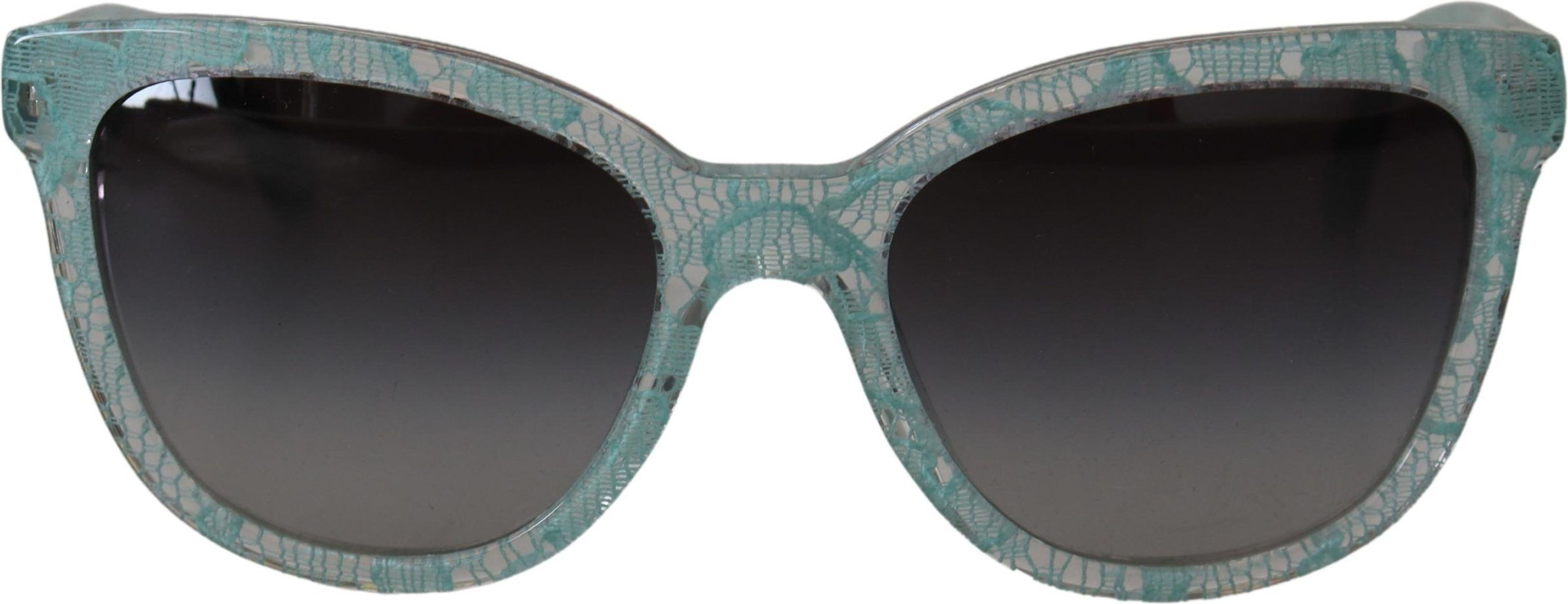 Sunglasses Dolce & Gabbana Blue Lace Acetate Crystal Round