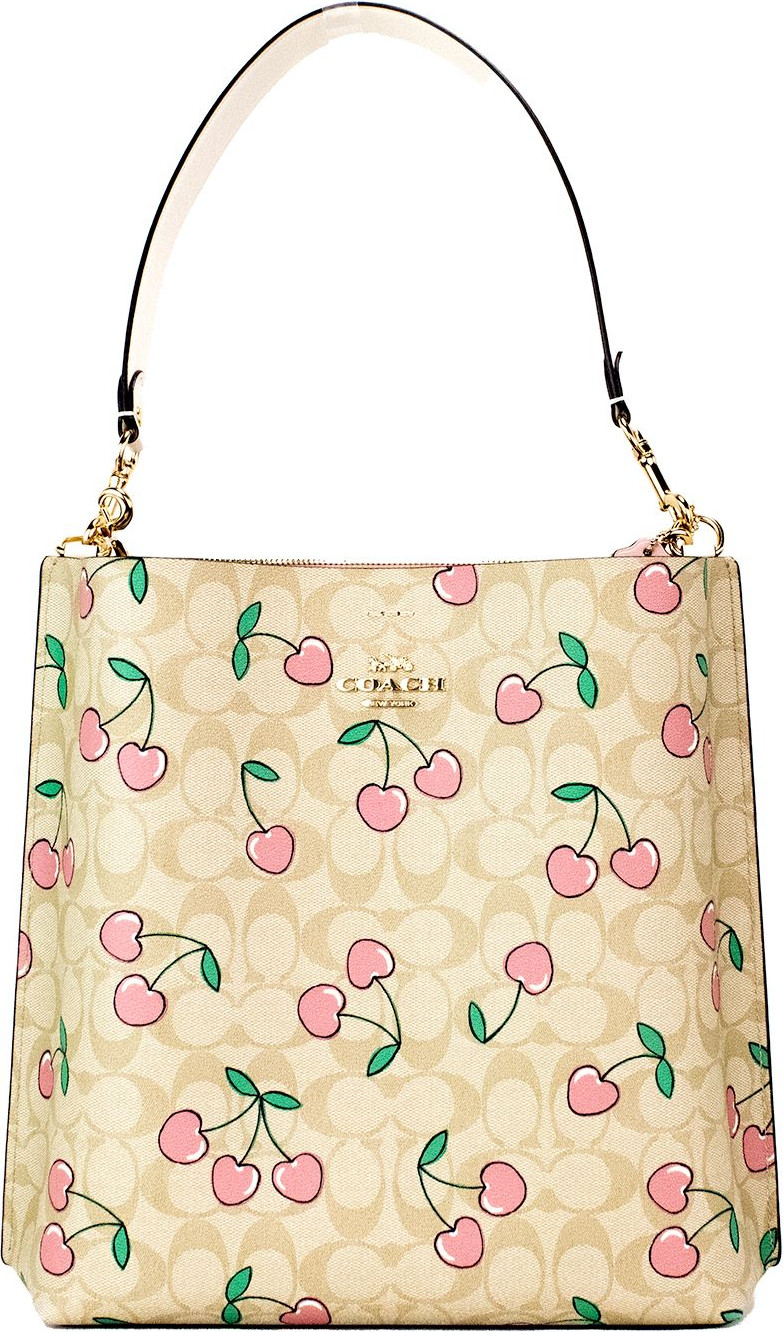 Sumka Coach Mollie Heart Signature Coated Canvas Bucket Sumkasi