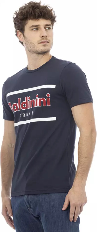 Синяя хлопковая футболка Baldinini Trend