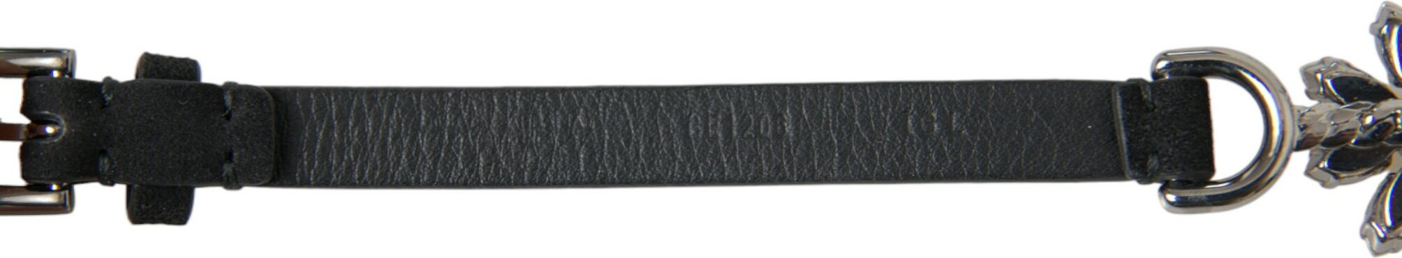 Belt Dolce & Gabbana Black Daisy Crystal Dauphine Waist Belt