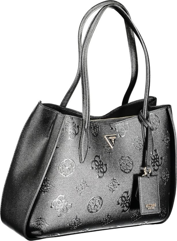 Handbag Guess Shoes Black Polyethylene