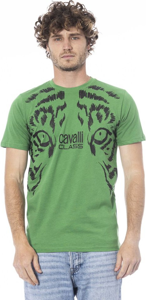 Cavalli Class Green Paxtali futbolka