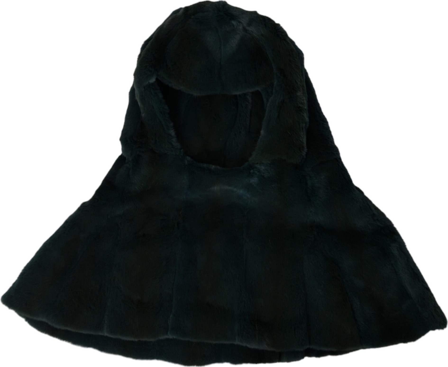 Dolce & Gabbana Black Weasel Fur Bosh Bosh Shakl