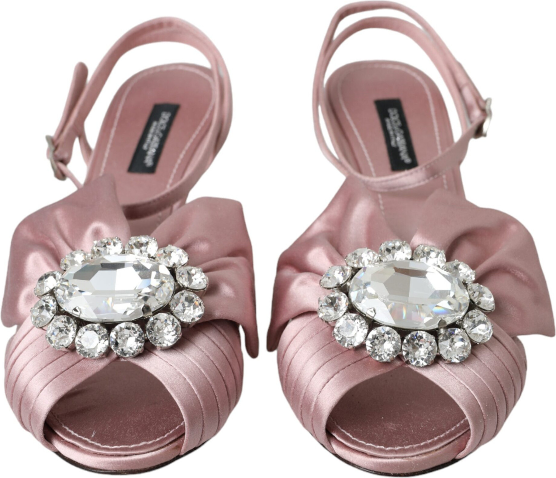 Dolce & Gabbana Розовые босоножки Keira с кристаллами