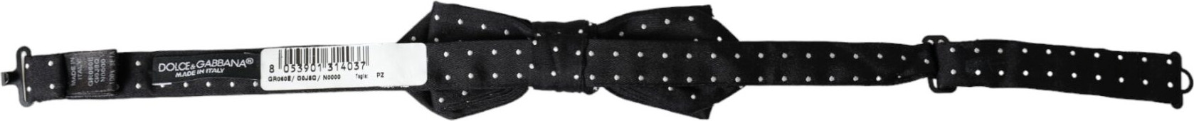 Bow Tie Dolce & Gabbana Black Silk Polka Dot