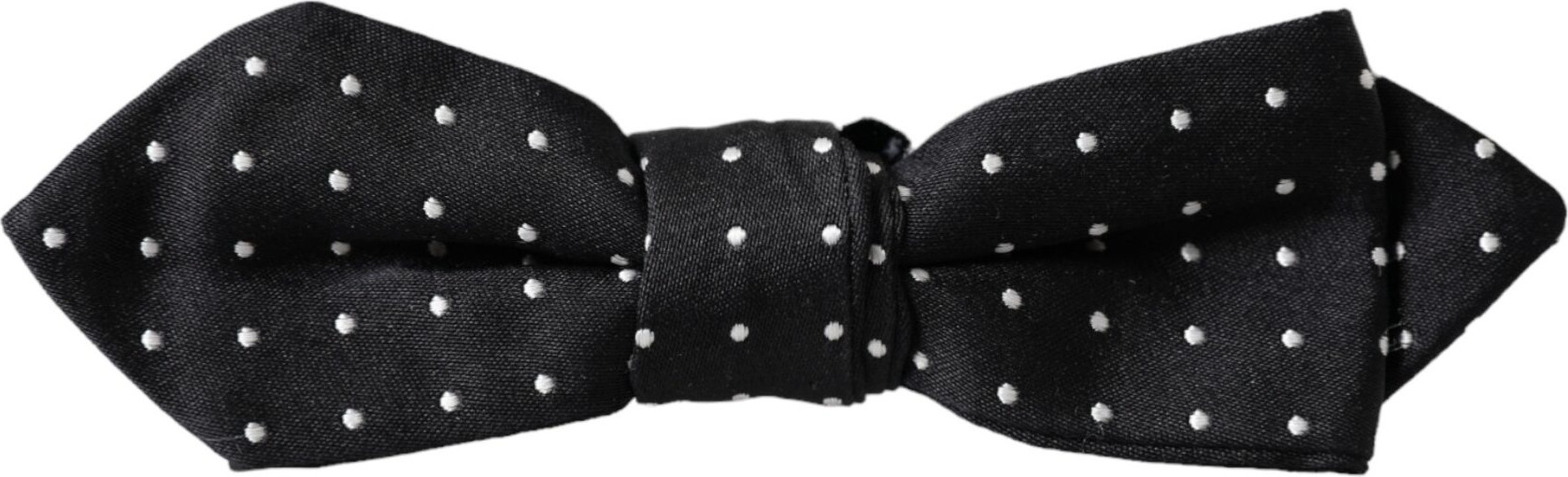 Bow Tie Dolce & Gabbana Black Silk Polka Dot