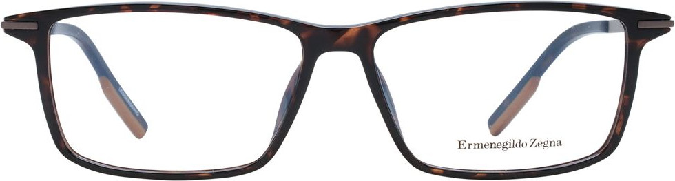 Коричневая пластиковая оправа Ermenegildo Zegna