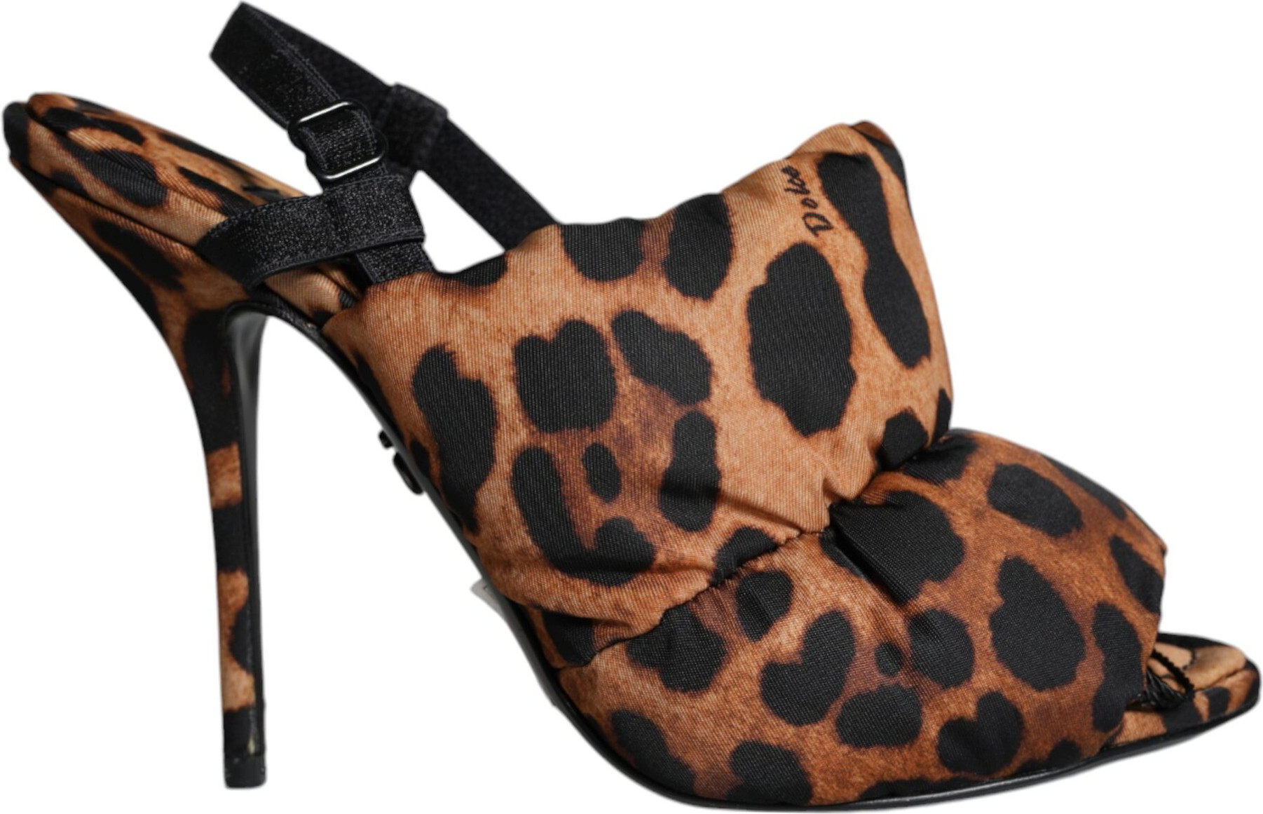 Босоножки Dolce & Gabbana Keira с леопардовым принтом, коричневые
