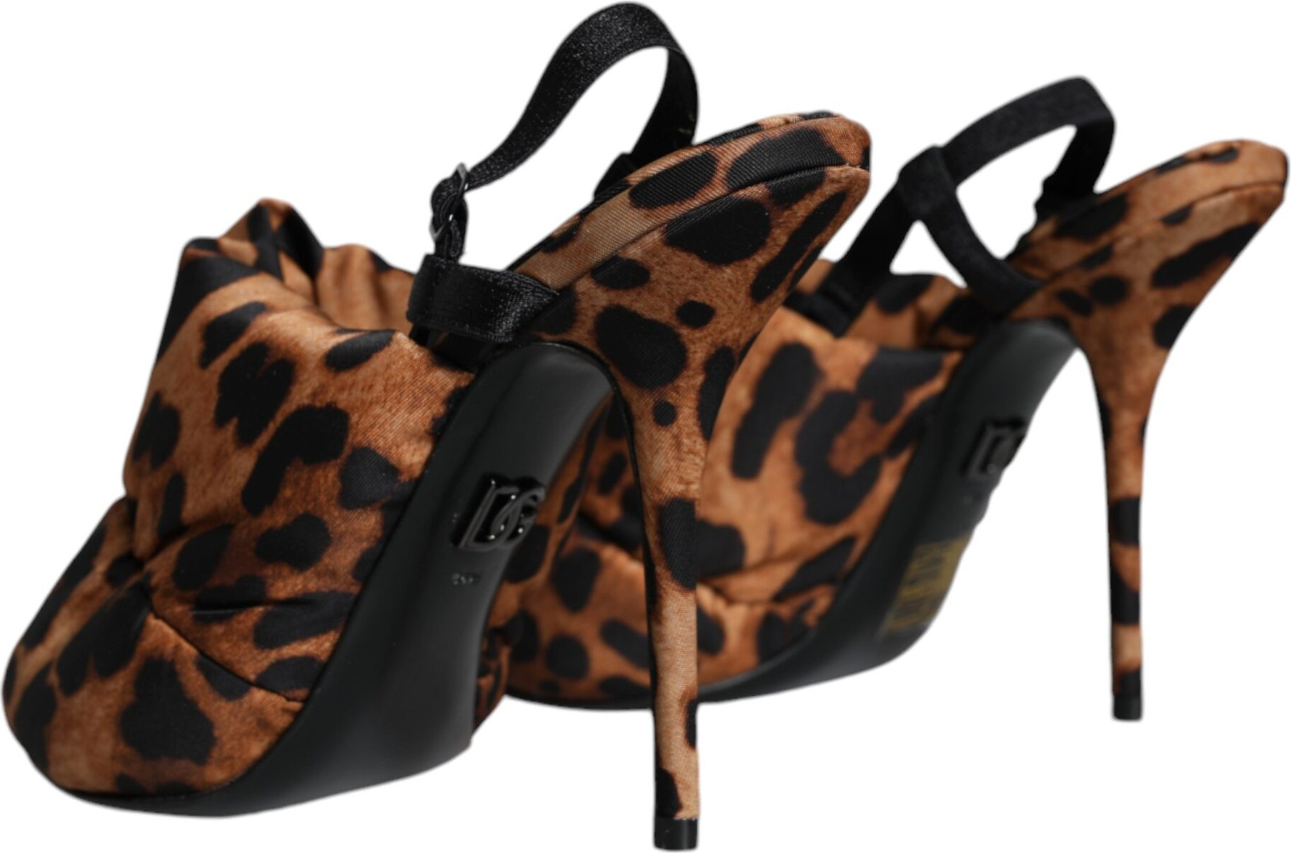 Dolce & Gabbana Jigantlar jigarrang leopard Keira Slingback poyabzal