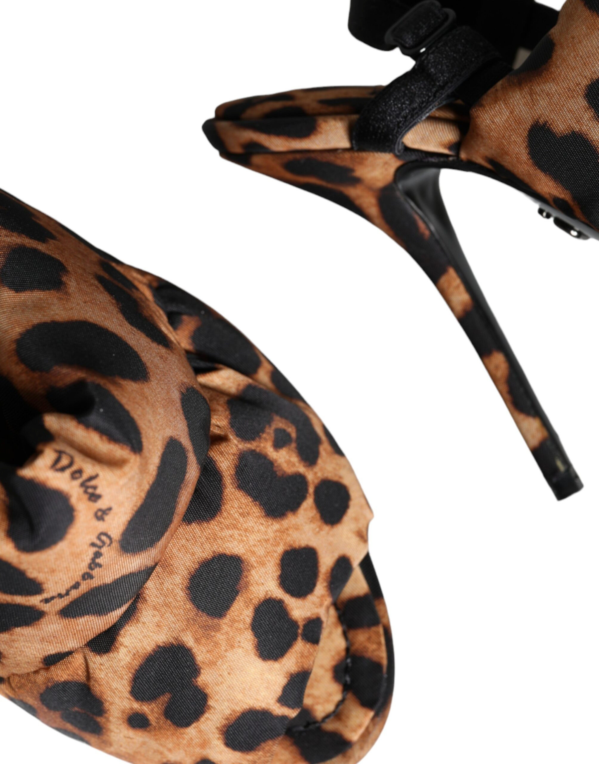 Dolce & Gabbana Jigantlar jigarrang leopard Keira Slingback poyabzal