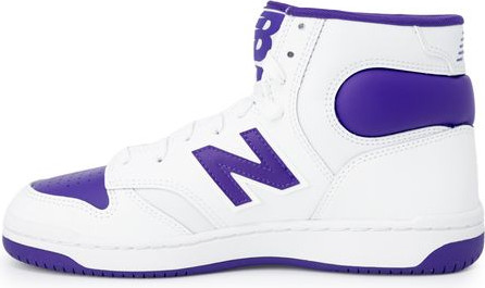 Фиолетовые кожаные спортивные кроссовки New Balance