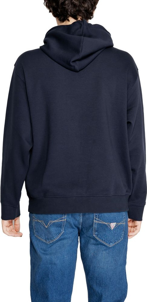 Синяя хлопковая толстовка Armani Exchange