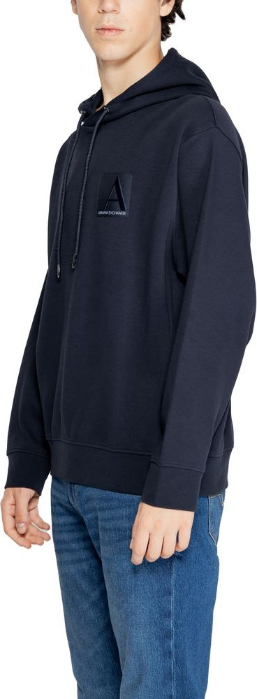 Синяя хлопковая толстовка Armani Exchange
