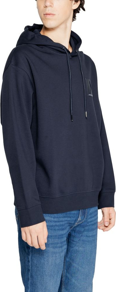 Синяя хлопковая толстовка Armani Exchange