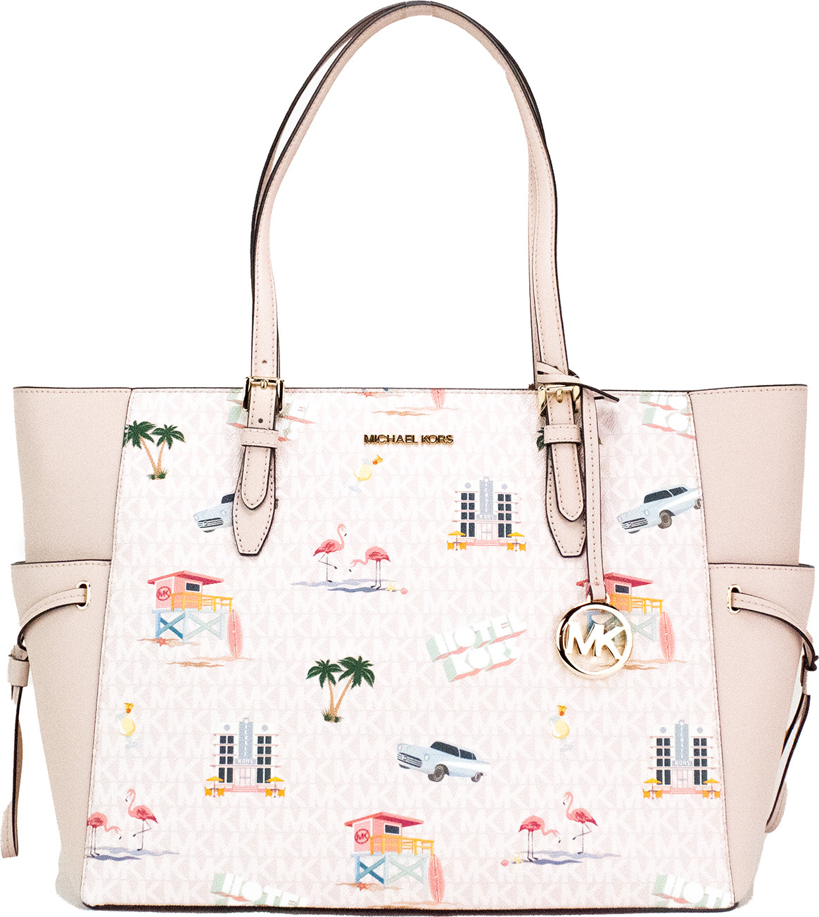 Michael Kors Gilly Large Print Teksganli sumka