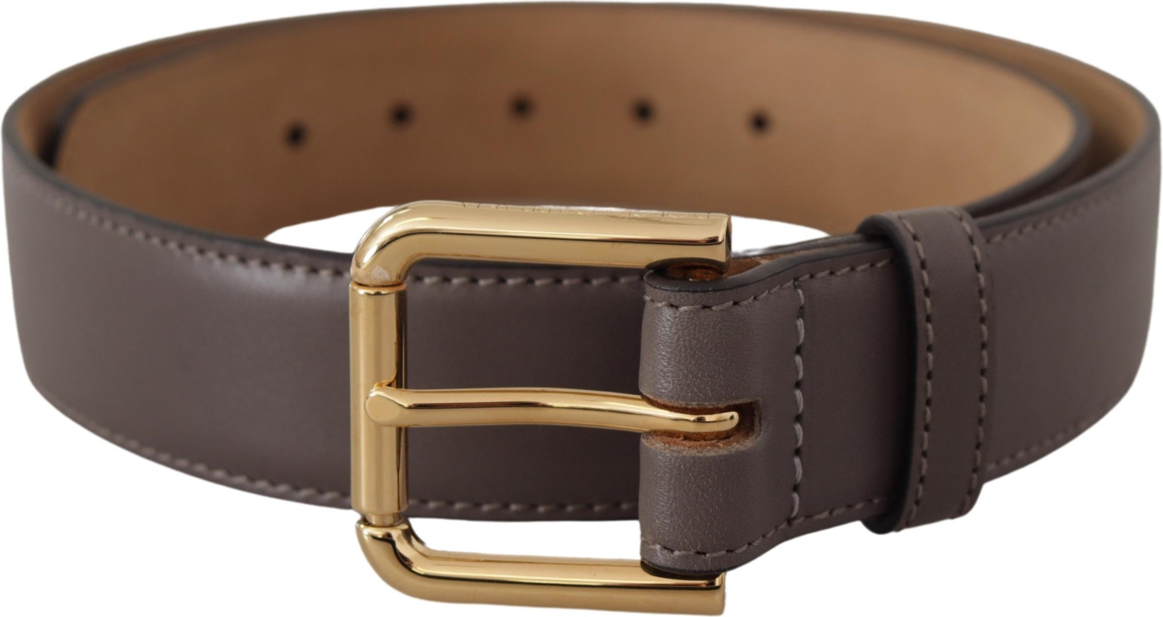 Belt Dolce & Gabbana Elegant Engraved Buckle Leather