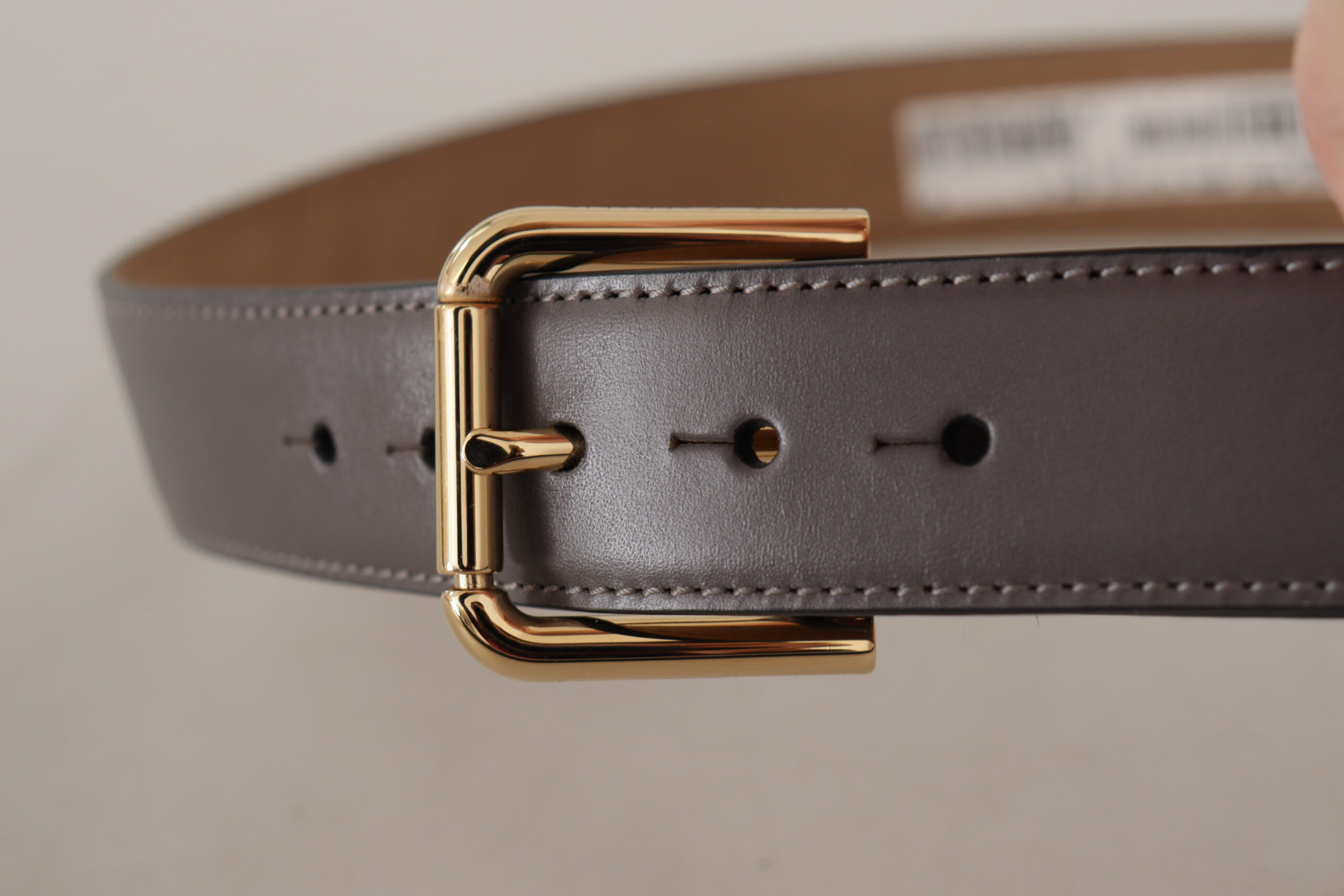 Belt Dolce & Gabbana Elegant Engraved Buckle Leather