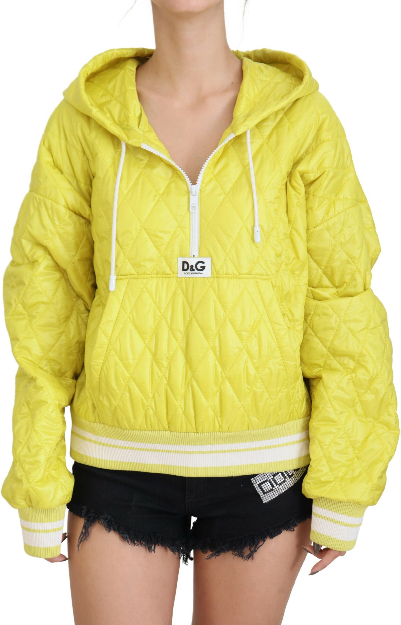 Dolce & Gabbana dan sari, kapyushonli, yumshoq ko'ylakli jaket