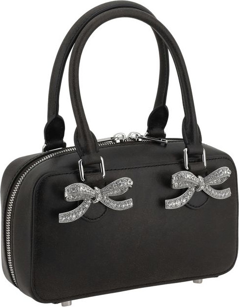 Handbag Self-Portrait Black Distressed Handbag