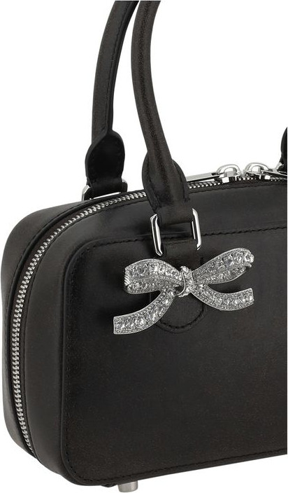 Handbag Self-Portrait Black Distressed Handbag