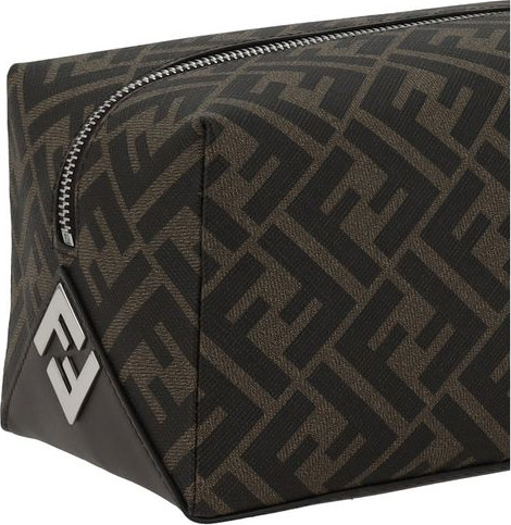 Косметичка Fendi с узором FF из кожи
