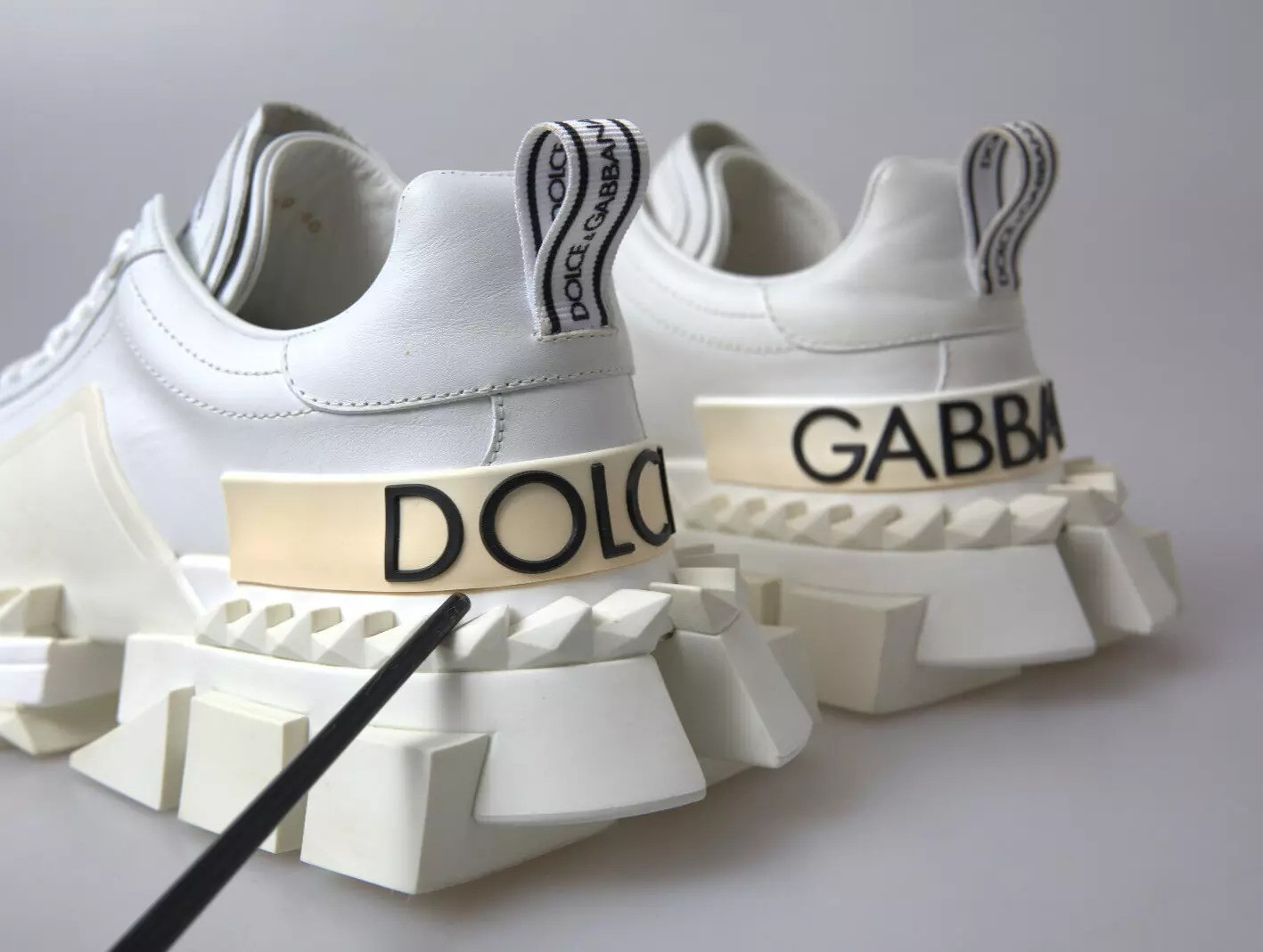 Кожаные кроссовки Dolce & Gabbana