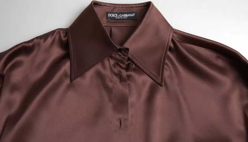 Dolce & Gabbana ipakli, uzun yengli xushbichim bluzka