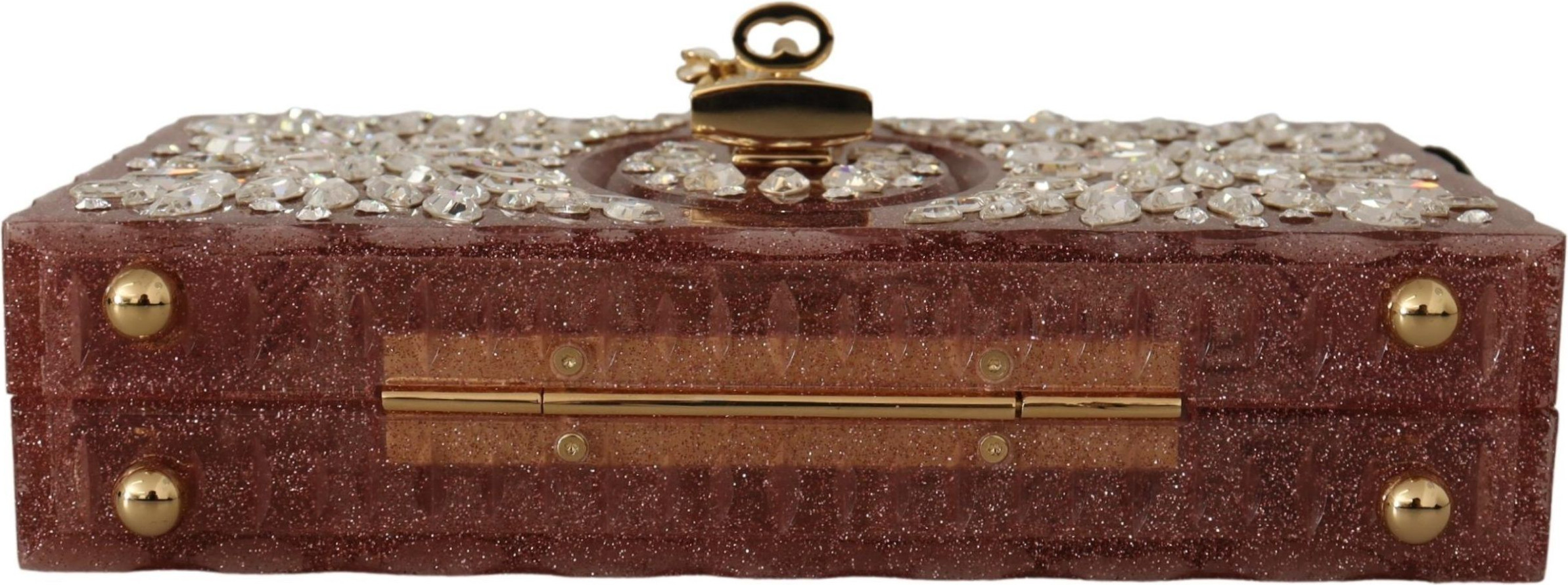 Сумка кросс-боди Dolce & Gabbana Элегантный Клатч-Бокс с Кристаллами Розовый