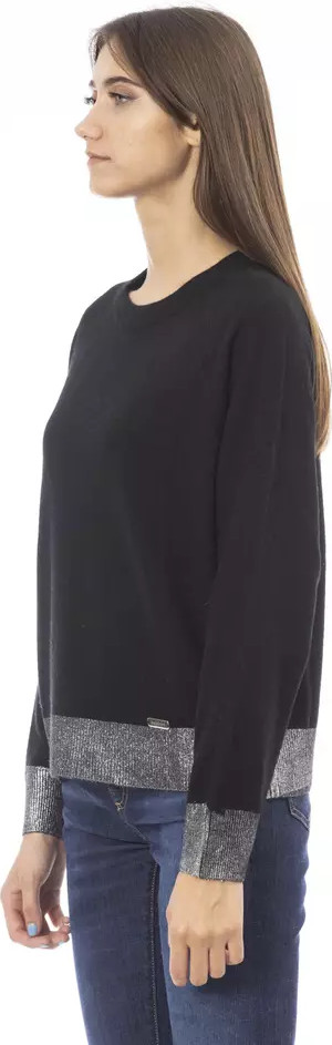 Baldinini Trend Black Wool Women Sweater
