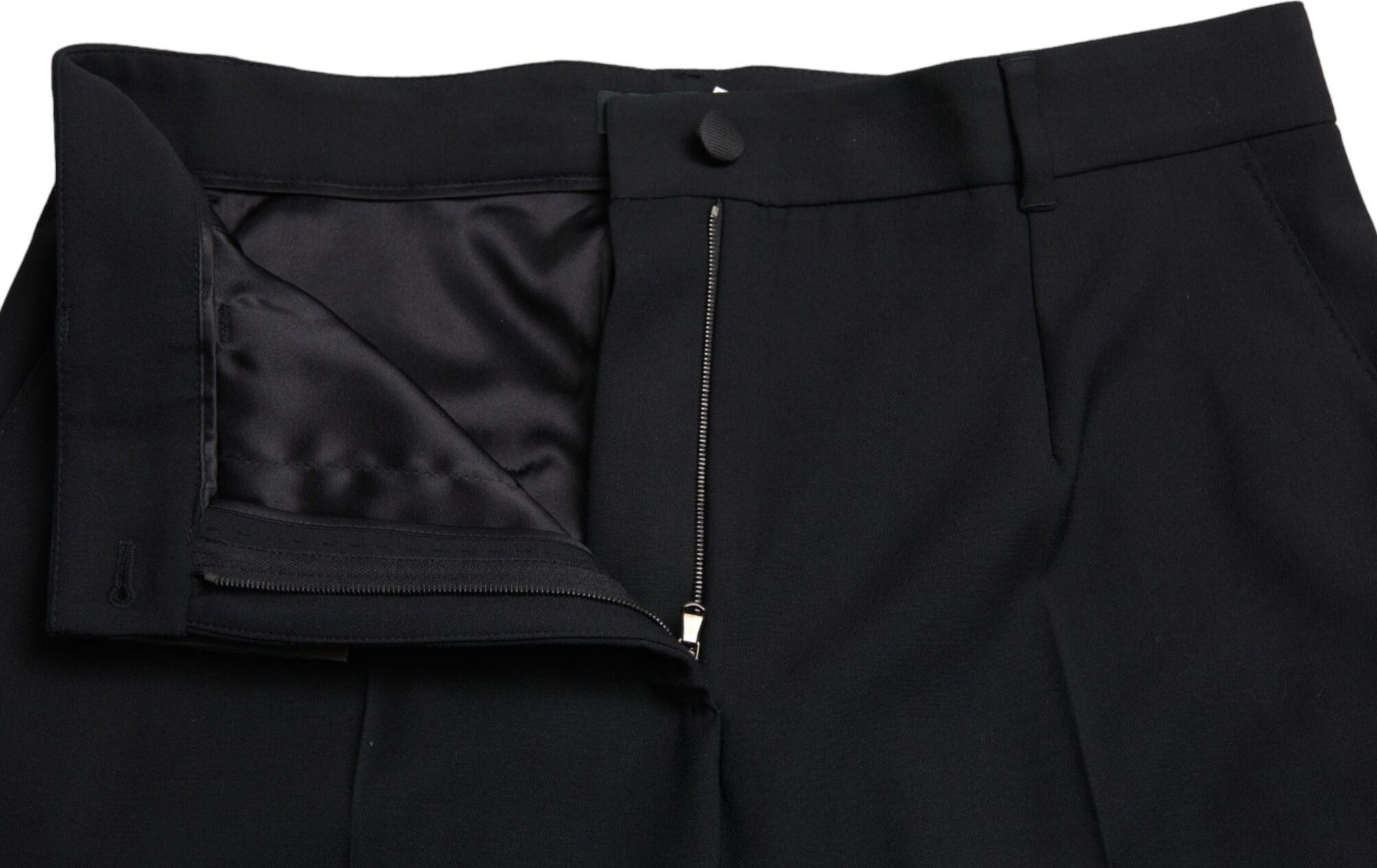 Dolce & Gabbana'dan qora junli to'g'ri shim