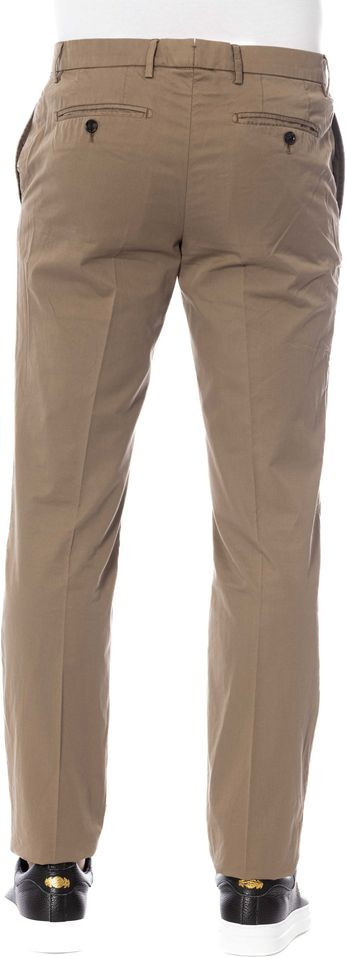Brown Cotton Men Trouser Trussardi