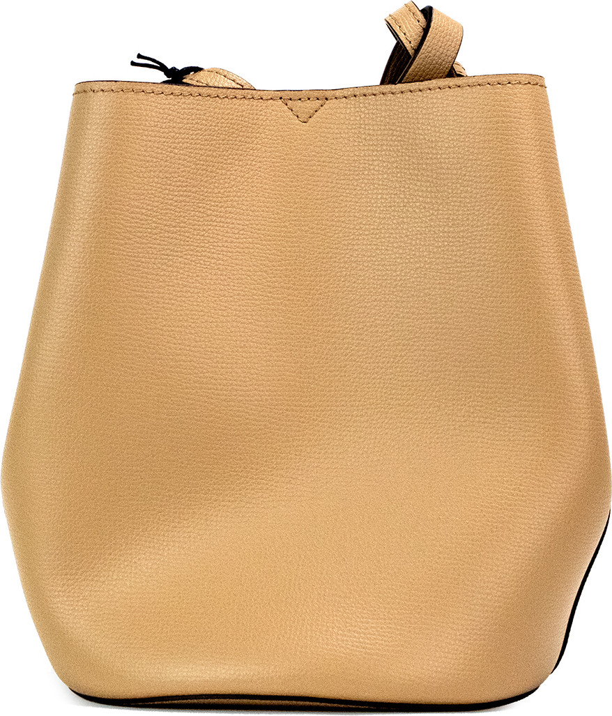 Handbag Burberry Lorne Small Pebble Leather Bucket